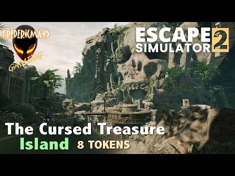 ESCAPE SIMULATOR 2 Island THE CURSED TREASURE / All Tokens Location + Darkest Puzzle
