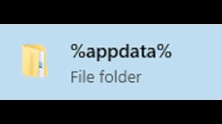 Application Data folder missing in Windows 10 - AppData