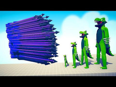 T-REX ARMY vs EVERY GOD - Totally Accurate Battle Simulator TABS