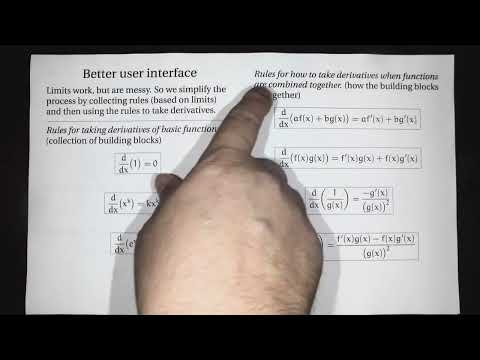 Rules for derivatives (Calc 1; Lecture 1-8; Fall 26)