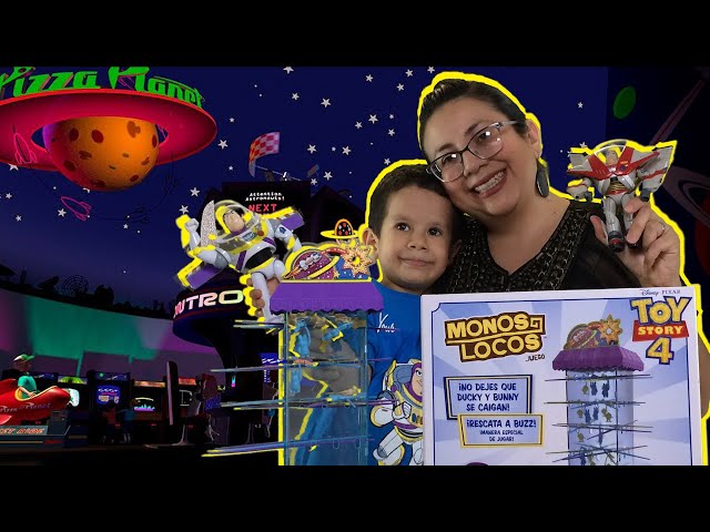 Vídeo relacionado con Mattel Games Monos Locos Disney Pixar Toy Story 5 Buzz Lightyear Juego para niños y familias, de 2 a 4 Jugadores, a Partir de 5 años, JLW88
