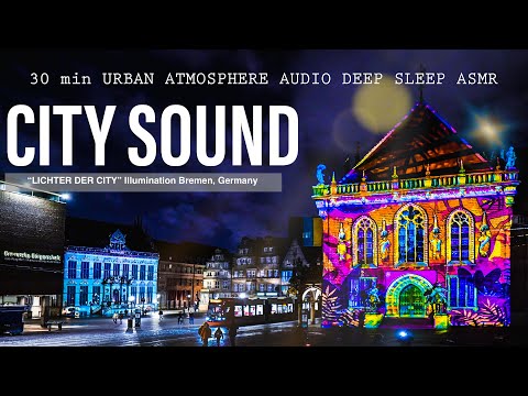 🇩🇪 CITY SOUND  #brownnoise  Bremen Roland Schütting Lichter der City 23 Illumination