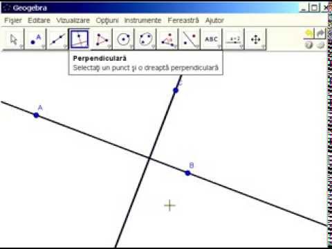 GeoGebra lectia 6. Punerea in evidenta a punctelor de intersectie a obiectelor