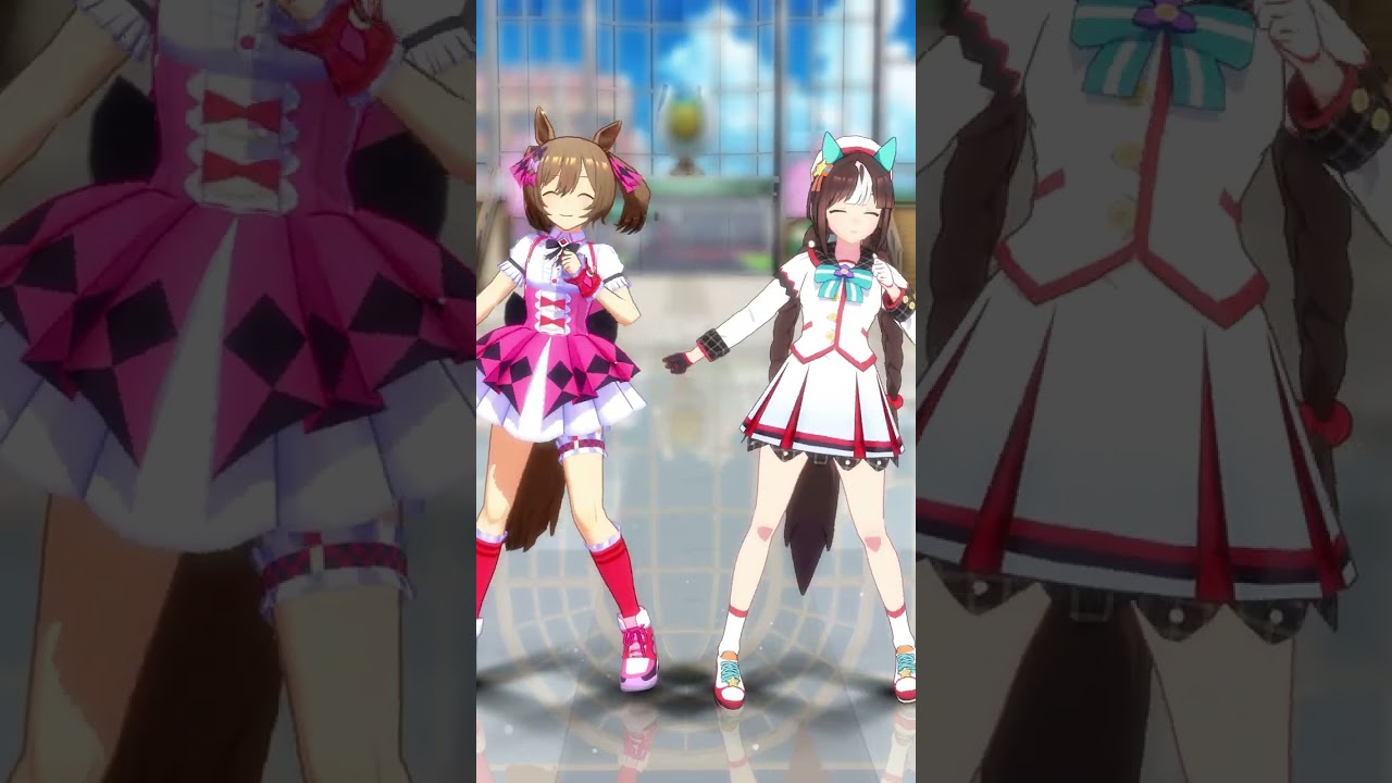 【ウマ娘 MMD】めにしゅき♡ラッシュっしゅ！ dance cover by Umamusume Smart Falcon Hokko Tarumae スマートファルコン ホッコータルマエ #mmd