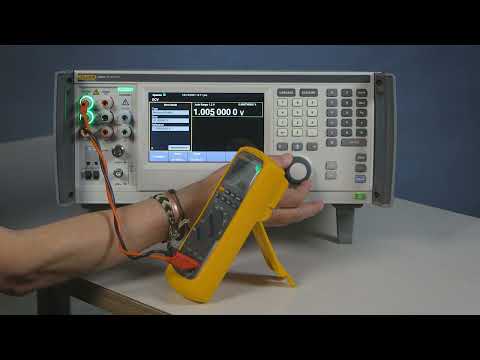 How to use the FFx0 to Calibrate DC Voltage on a Digital Multimeter  (using standard leads)