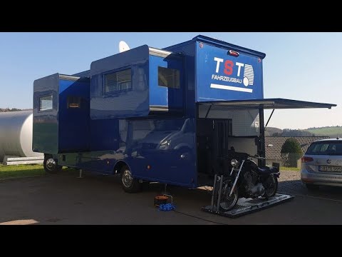 Das schönste Wohnmobil der Welt! Nur 7,49t Slideouts Harley Waschmaschine Spülmaschine Designküche