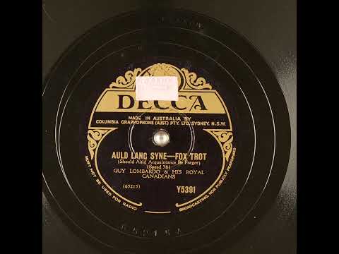 Guy Lombardo - Auld Lang Syne - 1939
