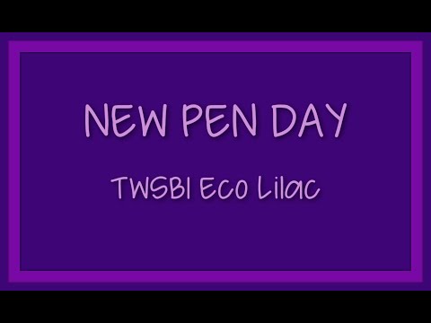 NEW PEN DAY: TWSBI Eco Lilac