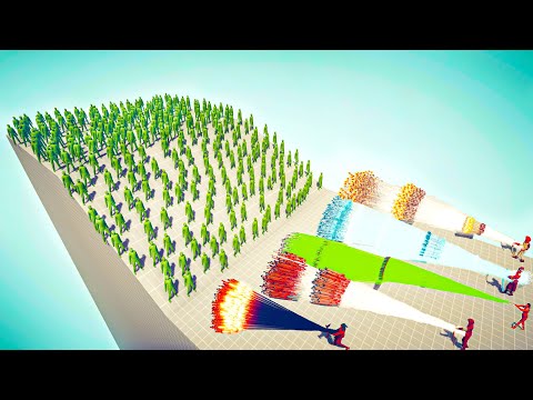 ZOMBIE INVASION vs 5x EVERY GOD - Totally Accurate Battle Simulator TABS