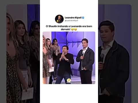 O Shaolin imitando o Leonardo era bom demais! 😂 #aicanta #sertanejo #shorts