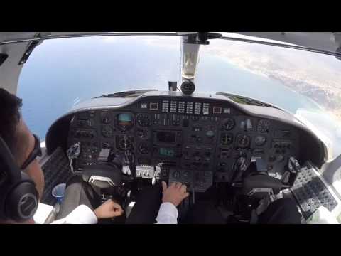 Citation 501 Approach and landing SVMI Maiquetia.