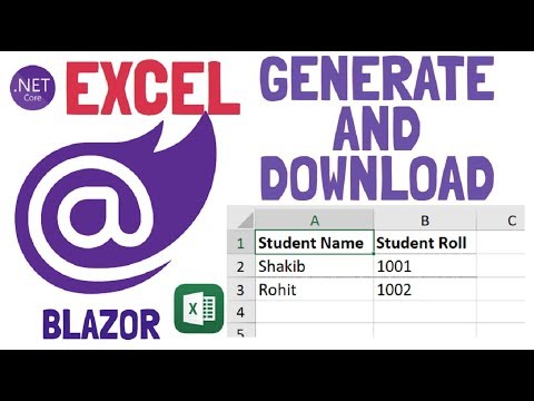 Blazor Generate and Download Excel File Microsoft Excel Report
