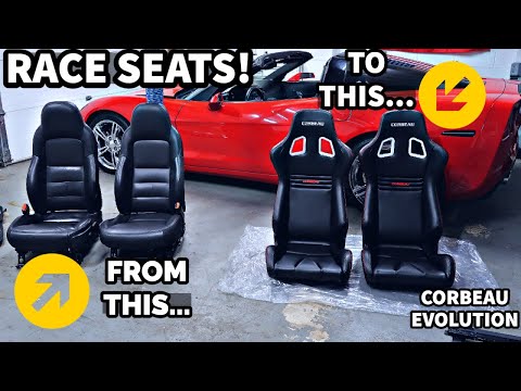 How to install Corbeau Evolution X Seats! Feat. Corvette C6!