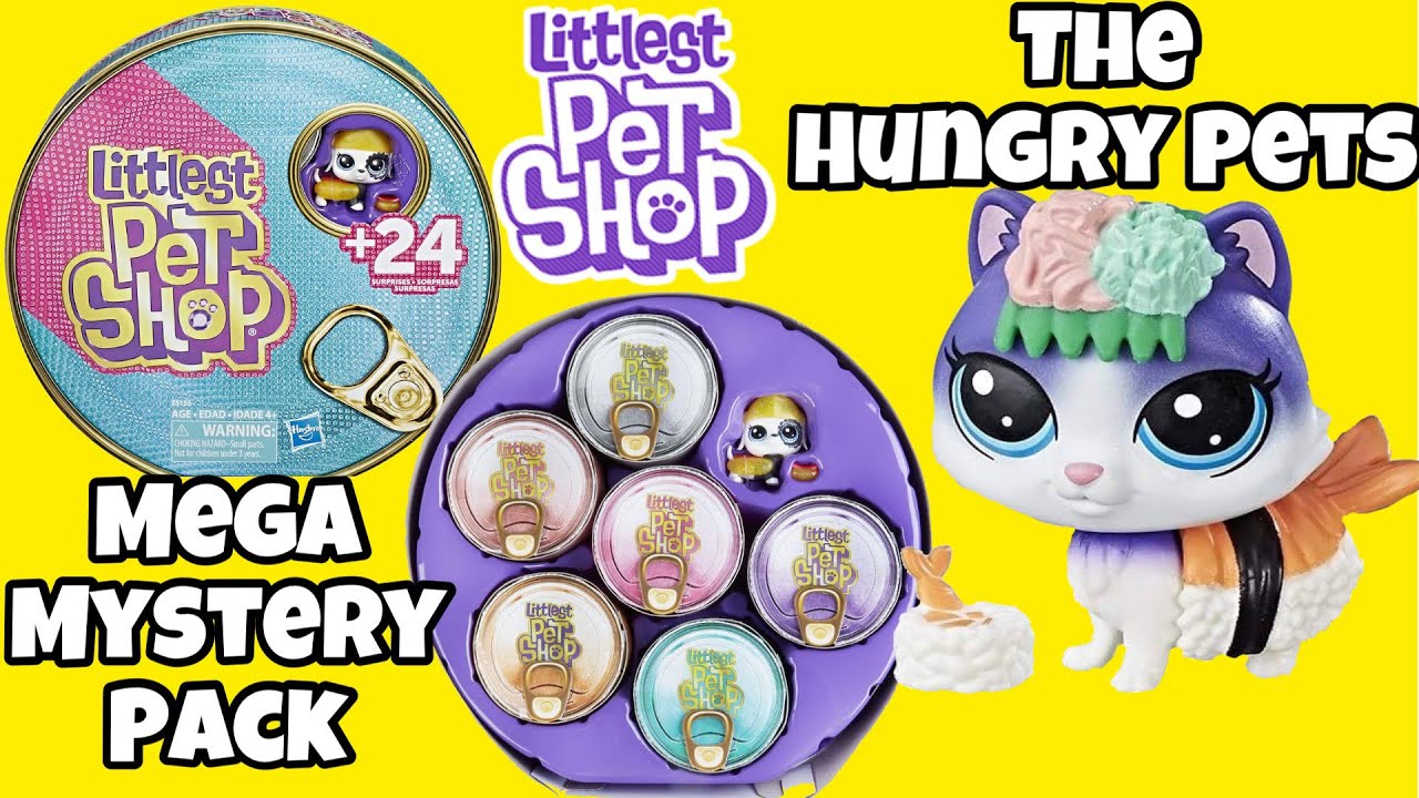 Littlest Pet Shop Hungry Pets Mega Mystery Pack | 7 Exclusive Pets!