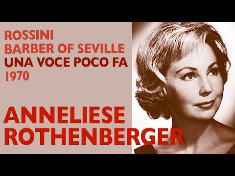 Anneliese Rothenberger - Rossini: BARBER OF SEVILLE, Una voce poco fa (in German), 1970