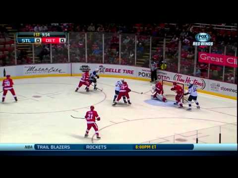 Hockey IQ - Darren Helm's quick play to shut down the scoring chance vs St Louis
