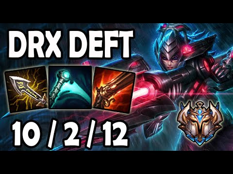 Deft CAITLYN vs EZREAL [ ADC ] Lol Challenger Korea