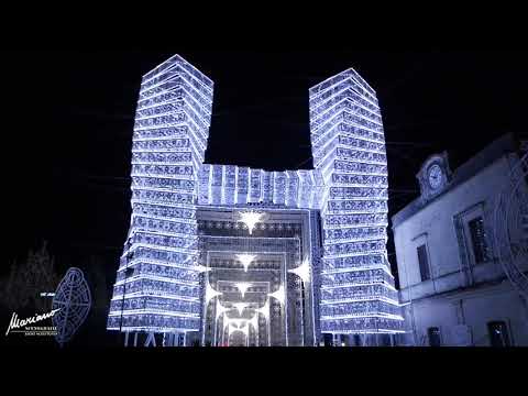 Mariano Light   Scorrano   Santa Domenica 2015 1° accensione musicale Luminarie