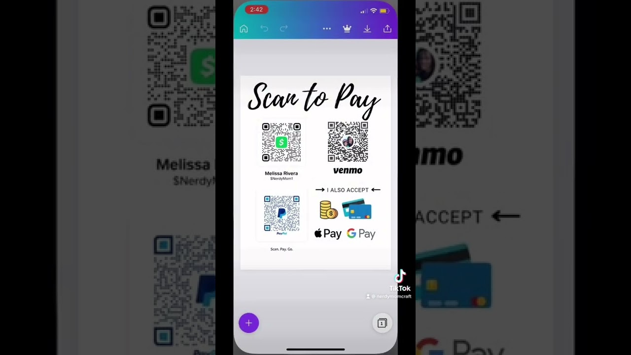 How to make a QR code payment sign