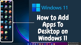 How To Add Apps To Desktop on Windows 11 | Windows 11