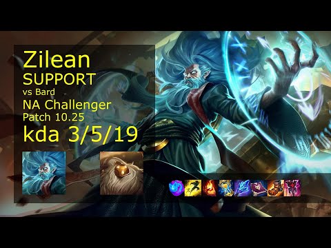 Zilean Support vs Bard - NA Challenger 3/5/19 Patch 10.25 Gameplay