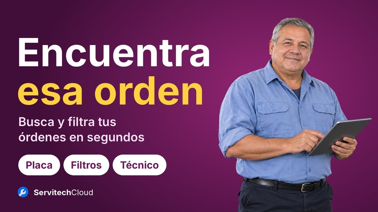 Cómo buscar y filtrar órdenes de trabajo en tu taller
