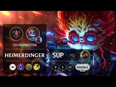Heimerdinger Support vs Nautilus - KR Grandmaster Patch 10.1