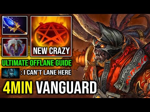 NEW CRAZY OFFLANE GUIDE 4Min Vanguard & Aghanim Scepter Doom 100% Deleted PA Like a Creep Dota 2