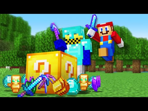 Minecraft Hunger Games, But Lucky Blocks are OP!