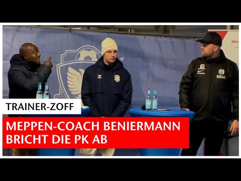 Phönix Lübeck - SV Meppen: SVM-Coach Beniermann bricht die PK ab | Regionalliga Nord | GN-Online