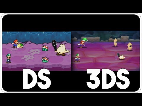 Mario & Luigi: Bowser's Inside Story 3DS Remake - Quick Comparison Between DS & 3DS