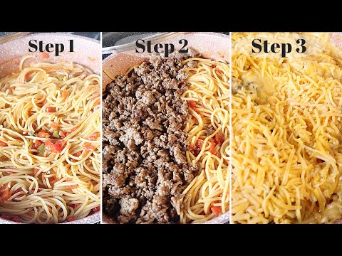 Taco Spaghetti | Ground Beef Pasta Recipe *Tasty*
