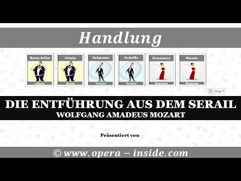 Die Handlung von DIE ENTFÜHRUNG AUS DEM SERAIL von Mozart in 4 Minuten (Zusammenfassung / Inhalt)