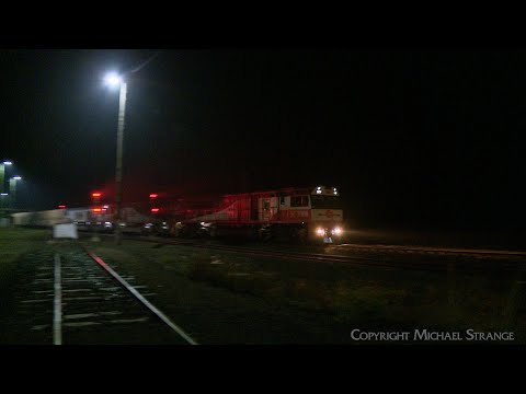 3PM9 SCT Freight At Night (22/1/2021) - PoathTV Australian Trains & Railways