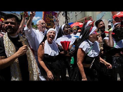 Video Thumbnail: Legendärer Karneval in Rio startet mit Straßenfest der Carmelitas