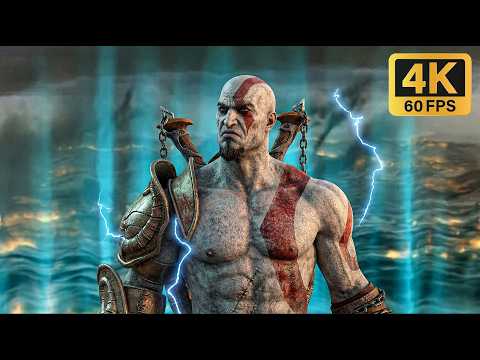 God of War 2 - Final Cutscene Remastered 4k 60FPS *AI