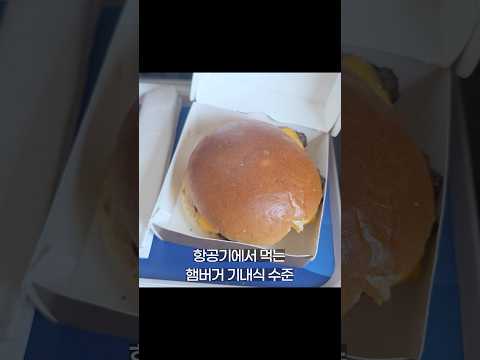 항공기 기내식도 울고 갈 맛있는 햄버거 리뷰