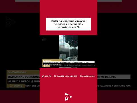 Radar na Contorno vira alvo de críticas e denúncias de ouvintes em BH