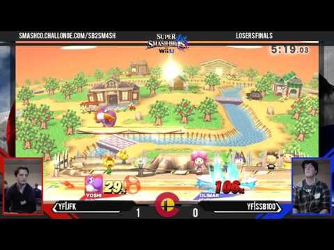 SB2 - YF|JFK (Yoshi) Vs. YF|SSB100 (Olimar, Donkey Kong) - Losers Finals - Smash 4