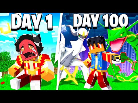 I Survived 100 days in Minecraft Pokemon with ONLY Legendaries for REVENGE