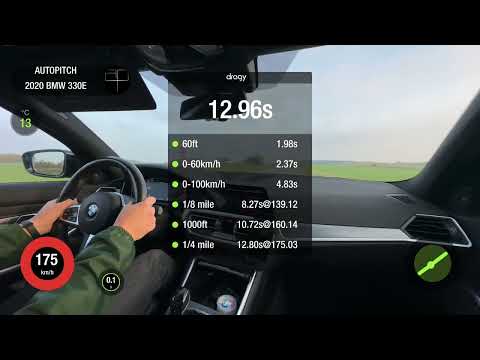 BMW 3 G20 330E 2.0Ti + HYBRID AT RWD 2020 STAGE 1. 0-200 acceleration
