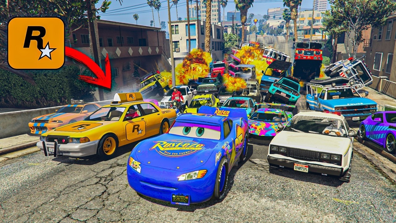 EL ÚLTIMO EXPLOTA CON COCHES ALEATORIOS! HOLA ADMIN DE ROCKSTAR!! - GTA 5 ONLINE