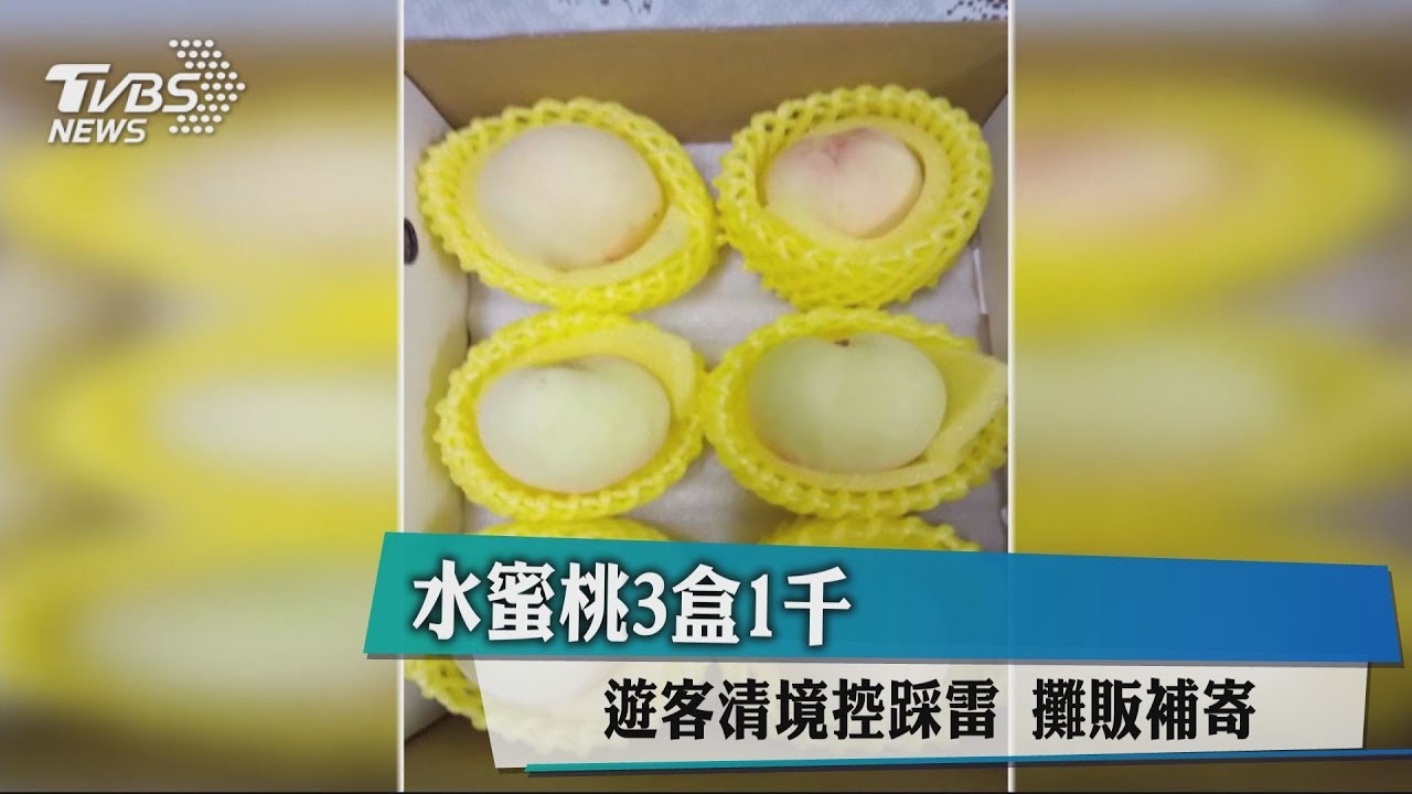 水蜜桃3盒1000 遊客清境控踩雷、攤販補寄