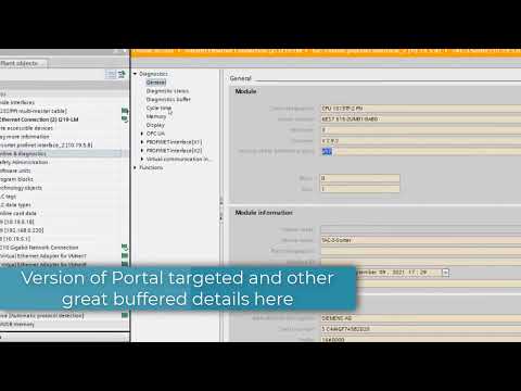 TIA Portal: Versioning, Use Online Access to see which TIA Portal Version was used on the PLC