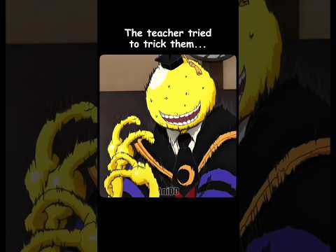 The teacher tried to trick them 😅 #anime #shorts