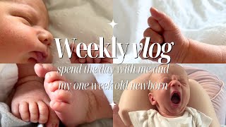 A week in the life with my one week old newborn | Weekly vlog 2023