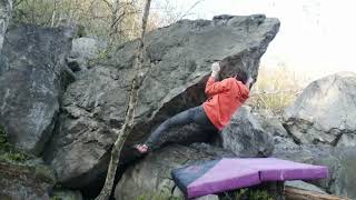 Video thumbnail of Naklápěčka, 7A. Modřín