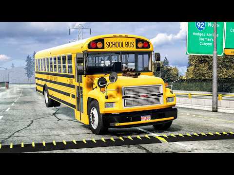 Massive Spike Strip Pileup Car Crashes #140 – BeamNG Drive | CrashBoomPunk