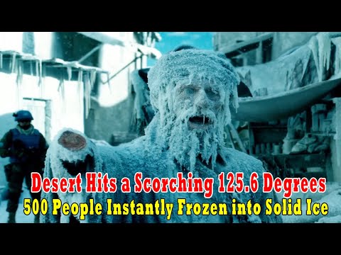 Desert Hits a Scorching 125.6 Degrees, 500 People Instantly Frozen into Solid Ice!