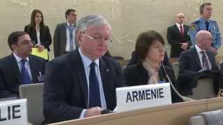 Foreign Minister of Armenia delivered a speech at the 28th session of the UN Human Rights Council